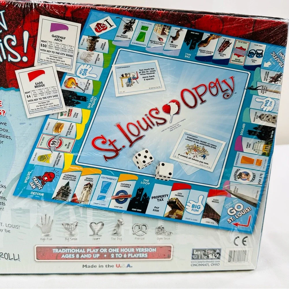 NIB ST LOUIS OPOLY : A GAME CELEBRATING THE GATEWAY TO THE WEST!! BOARD GAME - Picture 6 of 11